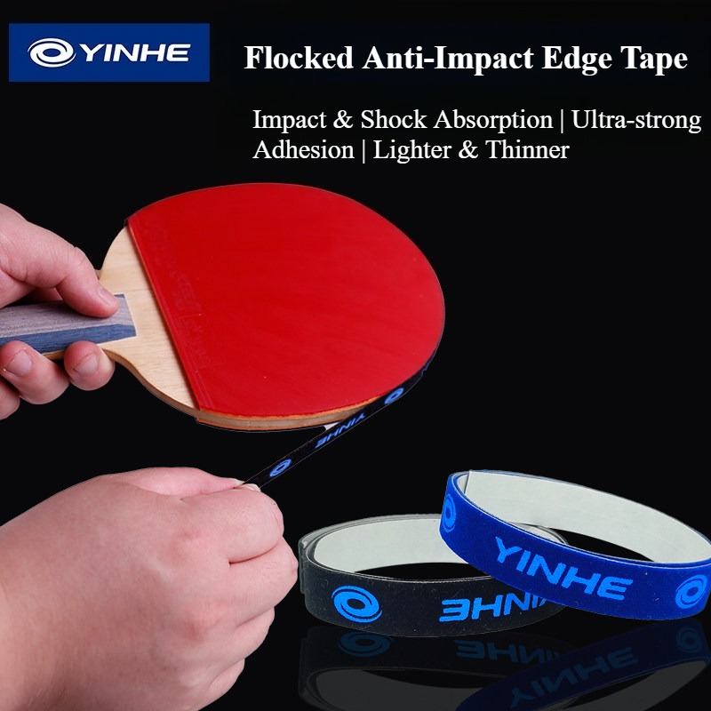 Table Tennis Post - เทปปิดขอบไม้ปิงปองยี่ห้อ Yinhe แบบมีกาวในตัว ฟองน้ำ/ผ้ากำมะหยี่ ป้องกันการชน ป้องกันขอบไม้ปิงปอง