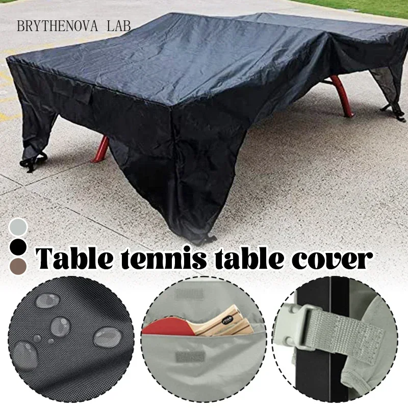Table Tennis Post - 190T/210D ผ้าคลุมโต๊ะปิงปองกลางแจ้งในร่มกันน้ำผ้าคลุมโต๊ะเทนนิสเก็บของป้องกันฝุ่นป้องกันเฟอร์นิเจอร์