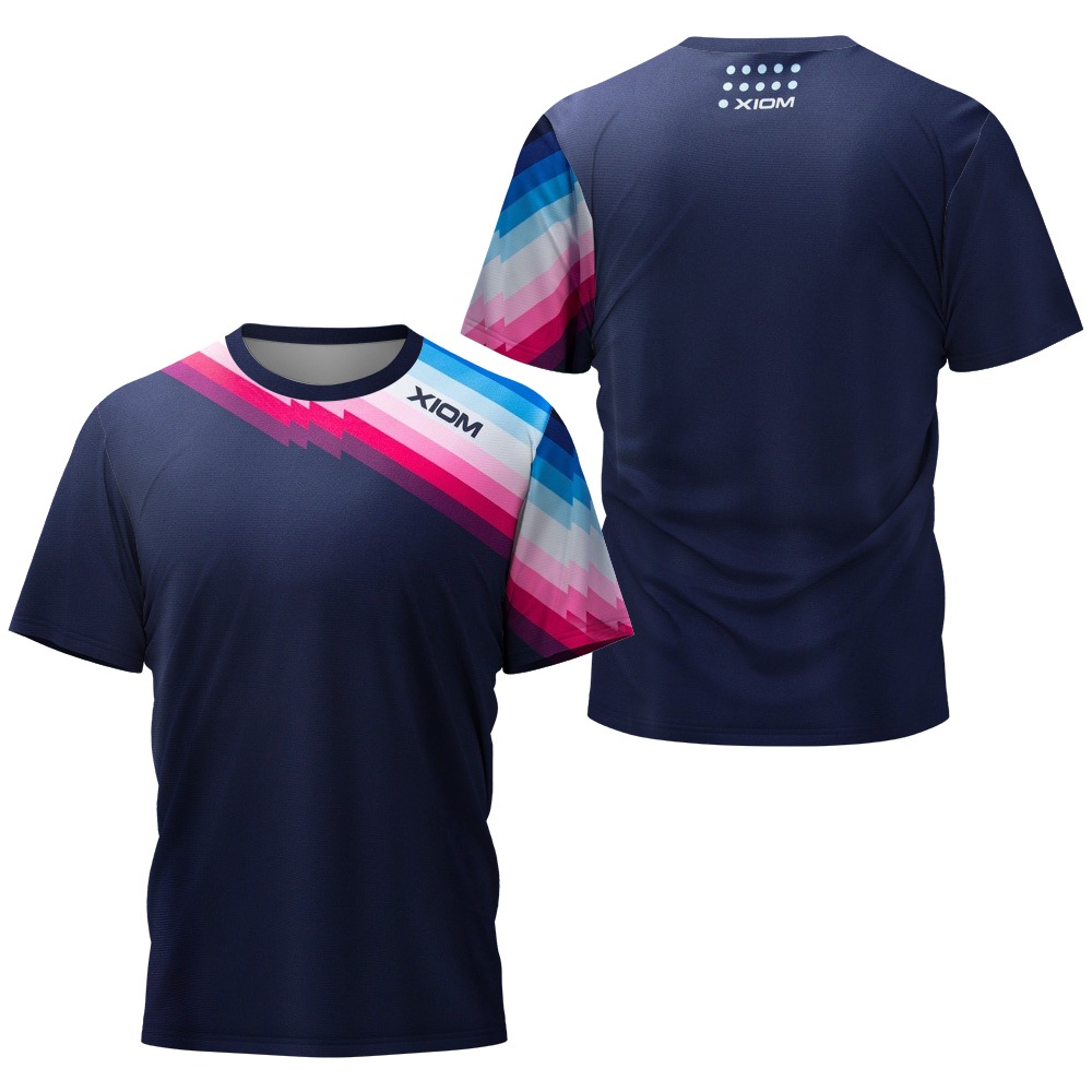 Table Tennis Jacket - เสื้อยืดแขนสั้นสำหรับกีฬามืออาชีพ ระบายอากาศได้ดี สวมใส่สบายสำหรับการฝึกซ้อม การแข่งขัน ฟิตเนส และสวมใส่ในชีวิตประจำวัน