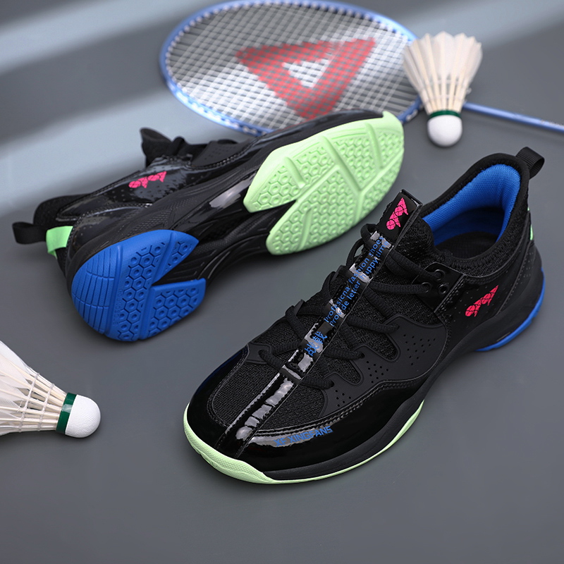 Table Tennis Shoes - รองเท้าแบดมินตันมืออาชีพ ระบายอากาศได้ดี กันลื่น รองเท้าเทเบิลเทนนิส สำหรับผู้ชายและผู้หญิง รองเท้ากีฬาวอลเลย์บอล