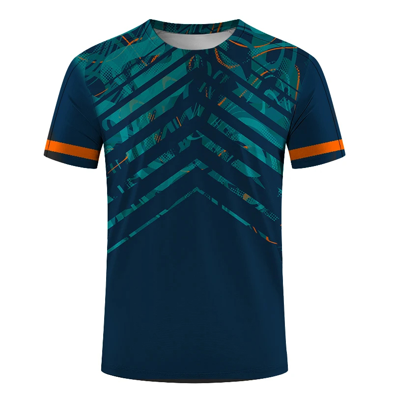 Table Tennis Training China - 3D ลำลองผู้ชายผู้หญิงเสื้อยืดแบดมินตันแขนสั้นเสื้อผ้าเทเบิลเทนนิสการแข่งขันการฝึกอบรมแห้งเร็วชุดกีฬาชายเสื้อ