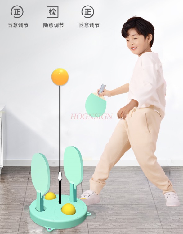 Table Tennis Is Played With A - อุปกรณ์ฝึกปิงปองป้องกันสายตาสั้นสำหรับเด็ก ใช้ฝึกซ้อมในร่ม แบบเล่นเดี่ยวและเล่นคู่ อุปกรณ์ฝึกสายตา