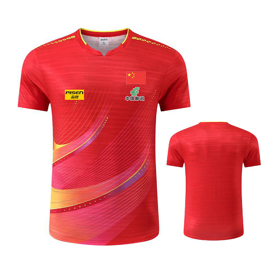 Table Tennis Shorts - ปรับแต่งข้อความโลโก้ Aisan ถ้วยจีนทีมปิงปองเสื้อกางเกงขาสั้นสําหรับผู้ชายผู้หญิงเด็กเทนนิสปิงปอง TShirt