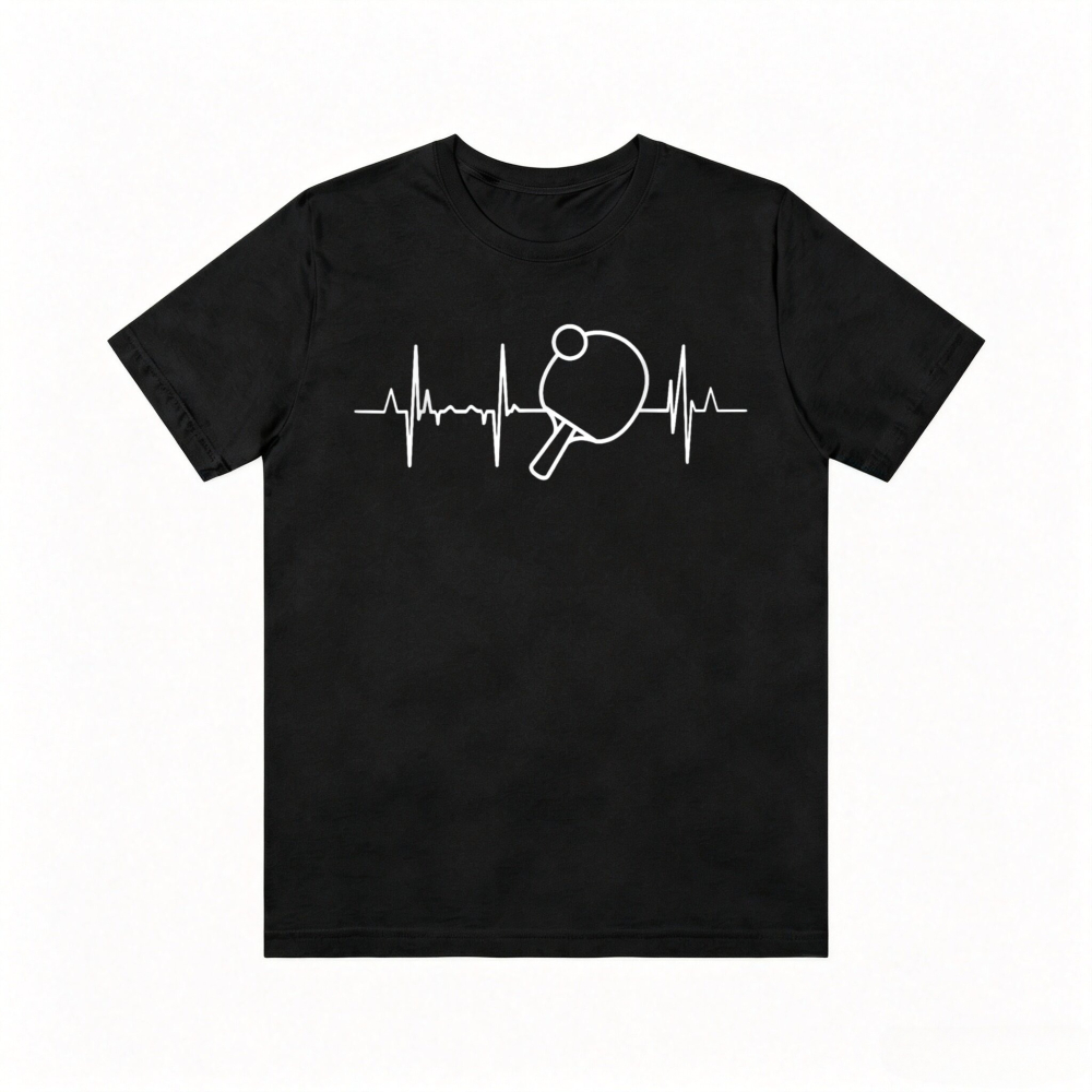 Table Tennis Graphics - เสื้อยืดลายกราฟิกปิงปองสไตล์วินเทจสำหรับผู้ชายและผู้หญิง แฟชั่นลำลองฮาราจูกุ แขนสั้น เสื้อกีฬา