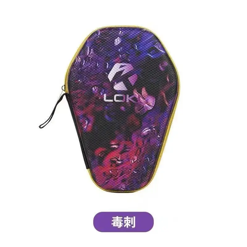 Table Tennis Movie - LOKI กระเป๋าใส่ไม้ปิงปองลายมังกรแบบพกพาป้องกันไม้ปิงปองกระเป๋าเปลือกแข็ง