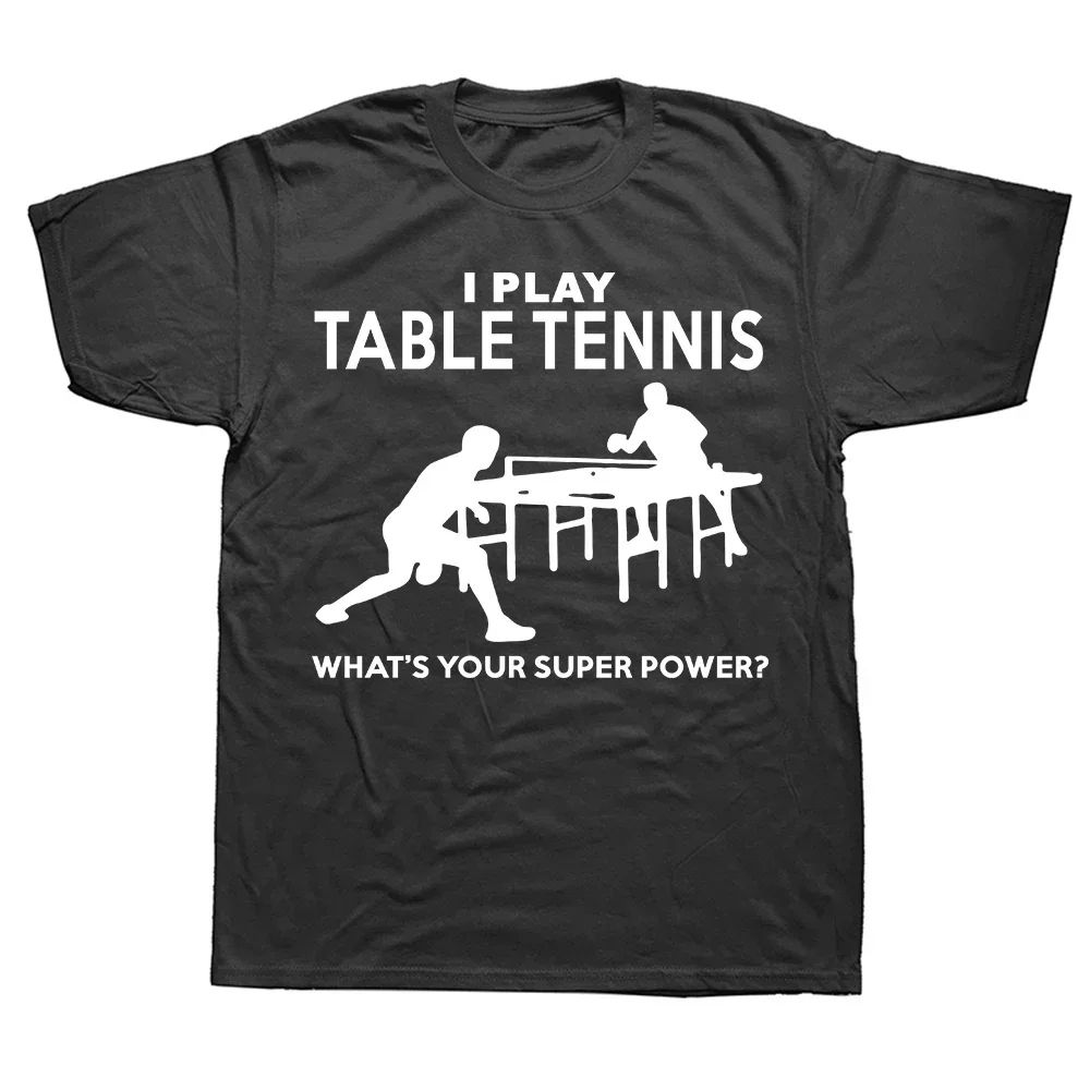 Table Tennis Graphics - เสื้อยืดกราฟิกปิงปองแสนสนุก เสื้อผ้าแนวสตรีท แขนสั้น คอกลม เสื้อผ้าสำหรับผู้ชายและผู้หญิงที่สวมใส่สบายทุกวัน