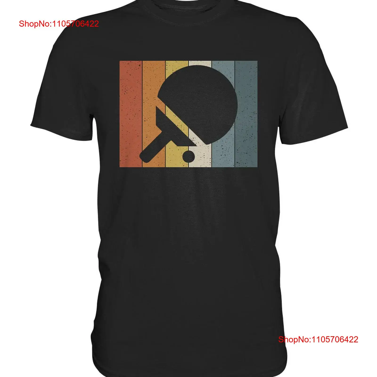 Table Tennis Graphics - เสื้อยืดลายเทเบิลเทนนิสย้อนยุค สไตล์วินเทจ พรีเมียม ลุคสบายๆ ผ้าซักนุ่ม ลายกราฟิก