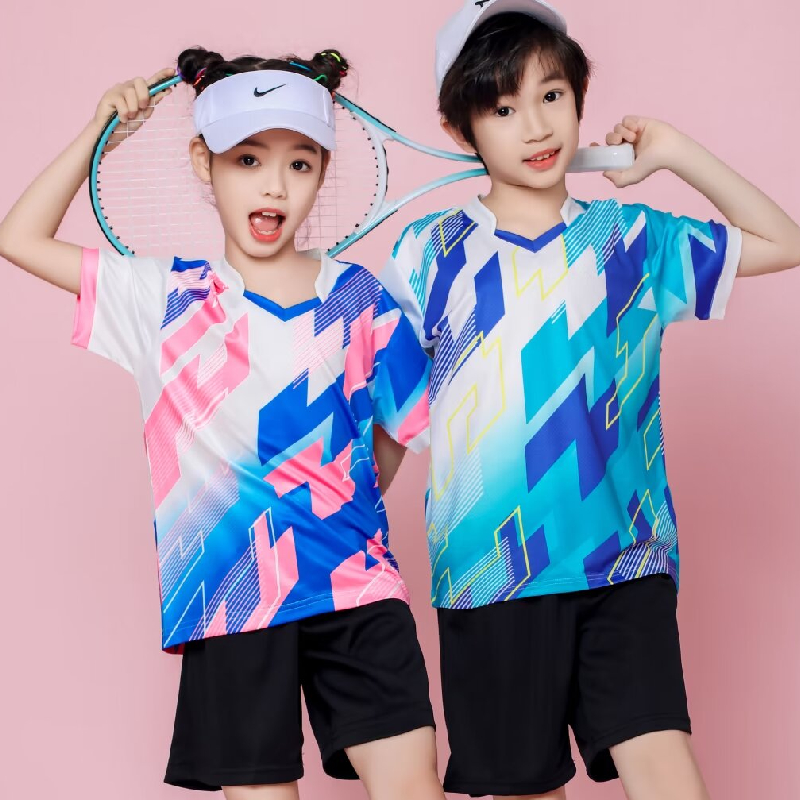 Table Tennis Uniform - เสื้อยืดผู้ชายใหม่ เสื้อยืดผู้หญิง แห้งเร็ว เสื้อแบดมินตัน ชุดยูนิฟอร์ม เสื้อผ้าเทเบิลเทนนิส