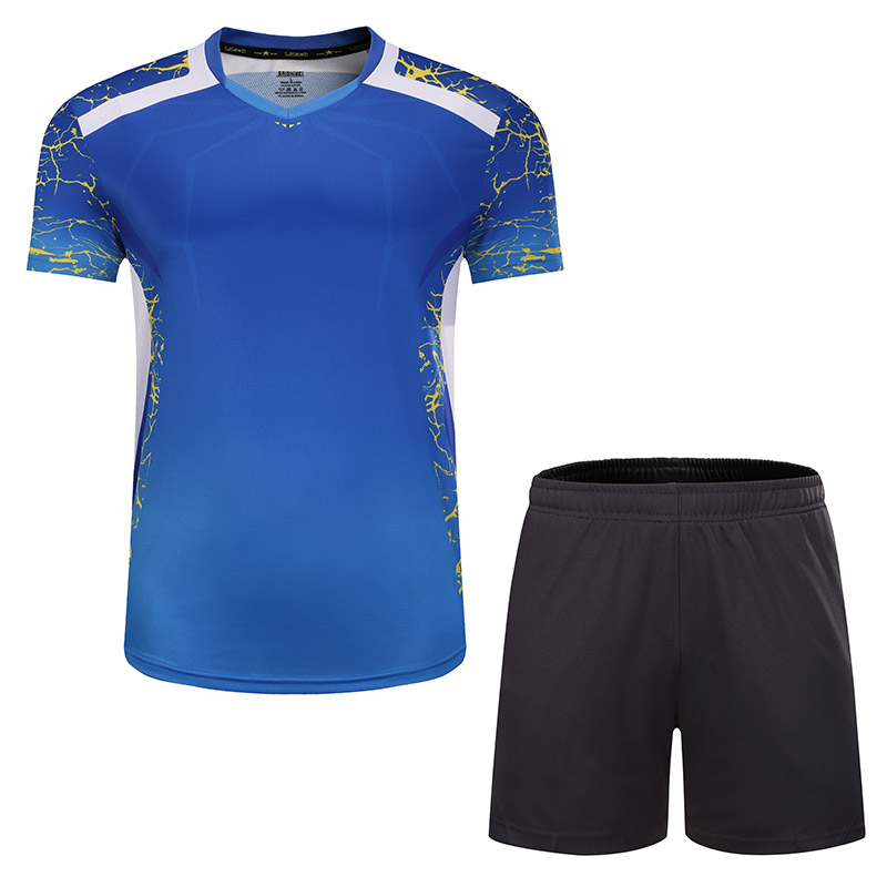 Table Tennis Shorts - เสื้อยืดเทนนิสผู้ชายผู้หญิงชุดฝึกลายกีฬาปิงปองใหม่เสื้อทีเชิ้ตชุดกีฬาเทนนิสชุดเล่นแบดมินตันกางเกงขาสั้นสำหรับวัยรุ่น