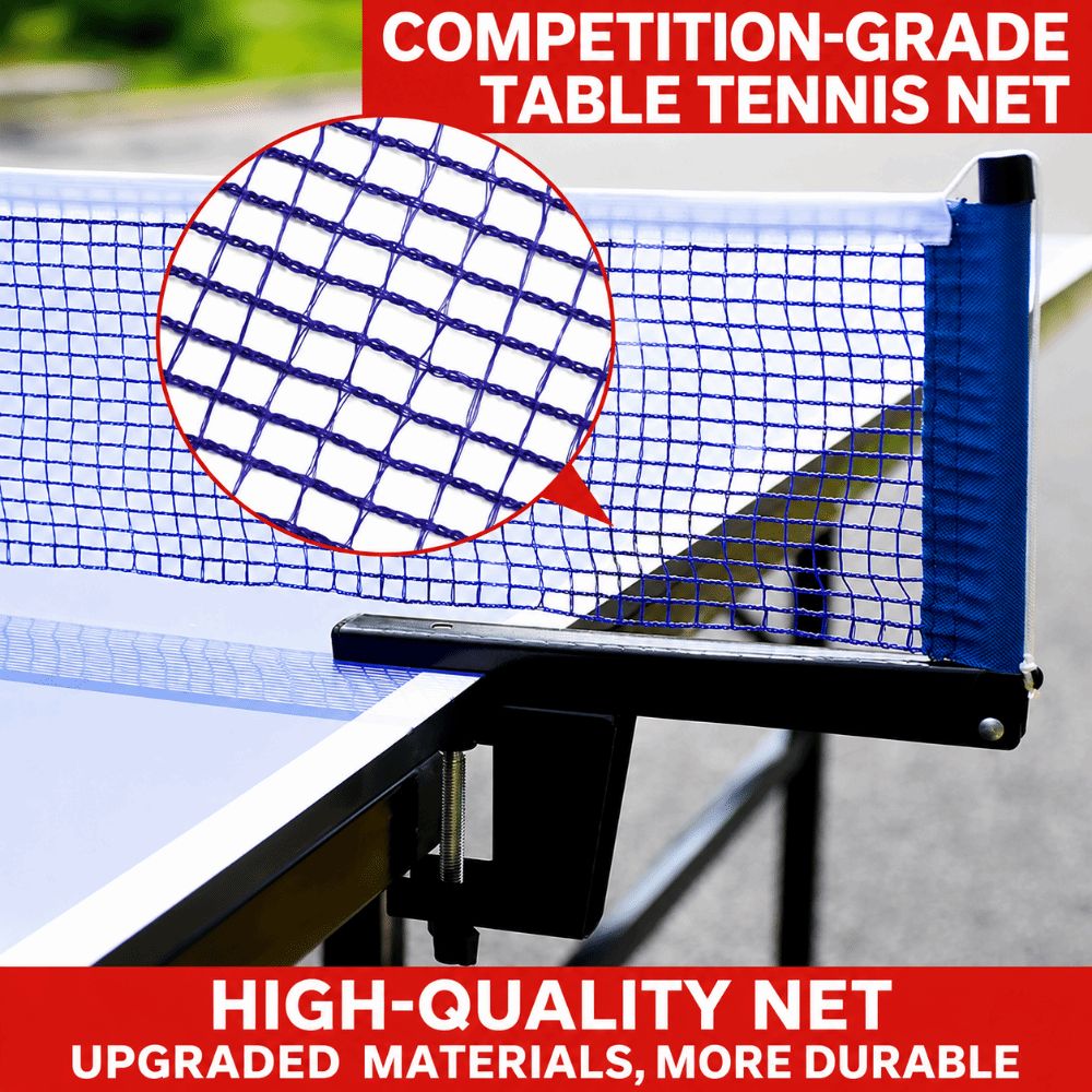 Table Tennis Post - ตาข่ายปิงปองมาตรฐานแบบพับได้ ตาข่ายปิงปองแบบหนา ตัวหนีบปรับได้ ติดตั้งง่าย ตาข่ายปิงปองแบบยูนิเวอร์แซล