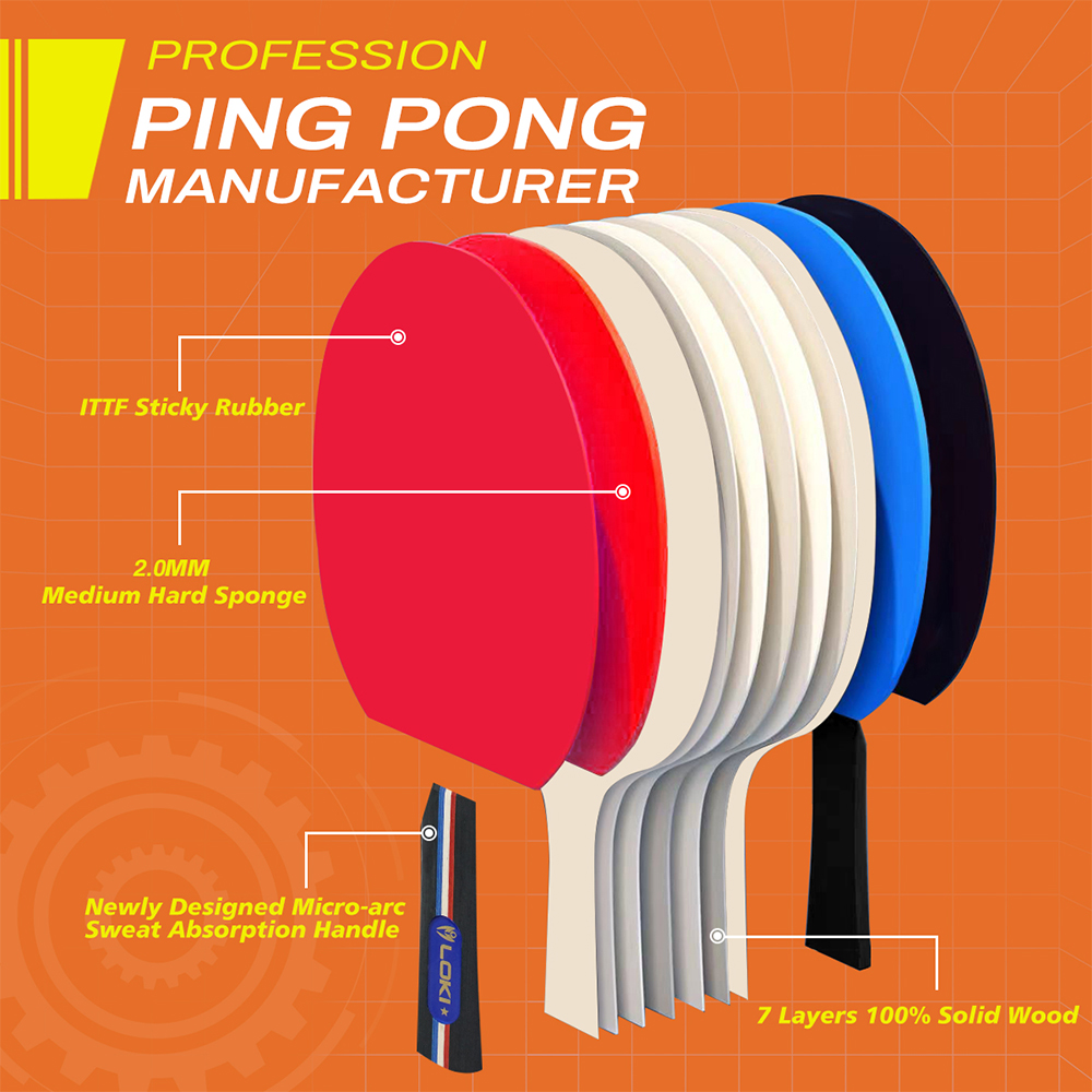 ชุดฝึกซ้อมปิงปองมืออาชีพ ไม้ปิ - Table Tennis Indoor Or Outdoor บทวิจารณ์และราคา