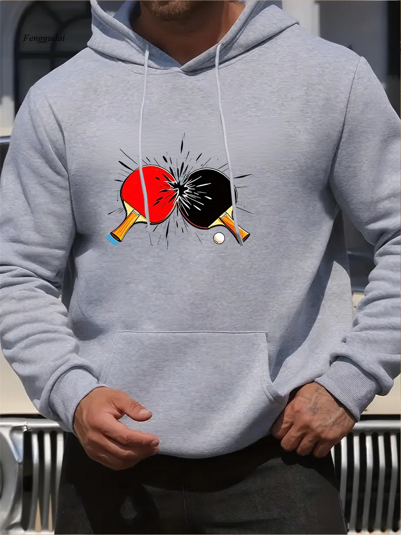 เสื้อฮู้ดลายปิงปอง - ดีไซน์เทเ - Table Tennis Graphics บทวิจารณ์และราคา