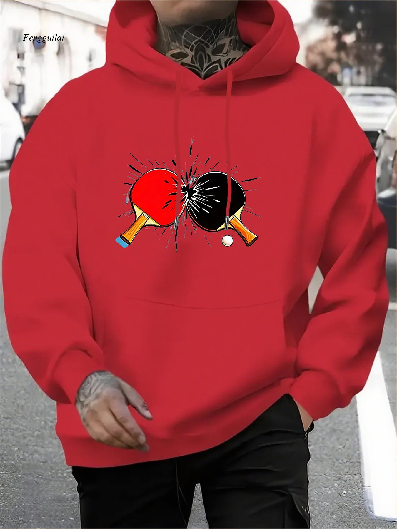 เสื้อฮู้ดลายปิงปอง - ดีไซน์เทเ - Table Tennis Graphics บทวิจารณ์และราคา