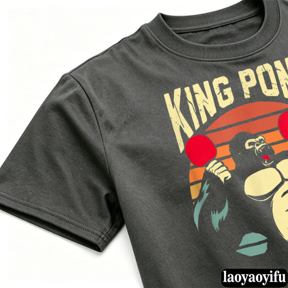 ปิงปองคิงคองเสื้อยืดผู้ชายวินเ - Table Tennis Graphics บทวิจารณ์และราคา