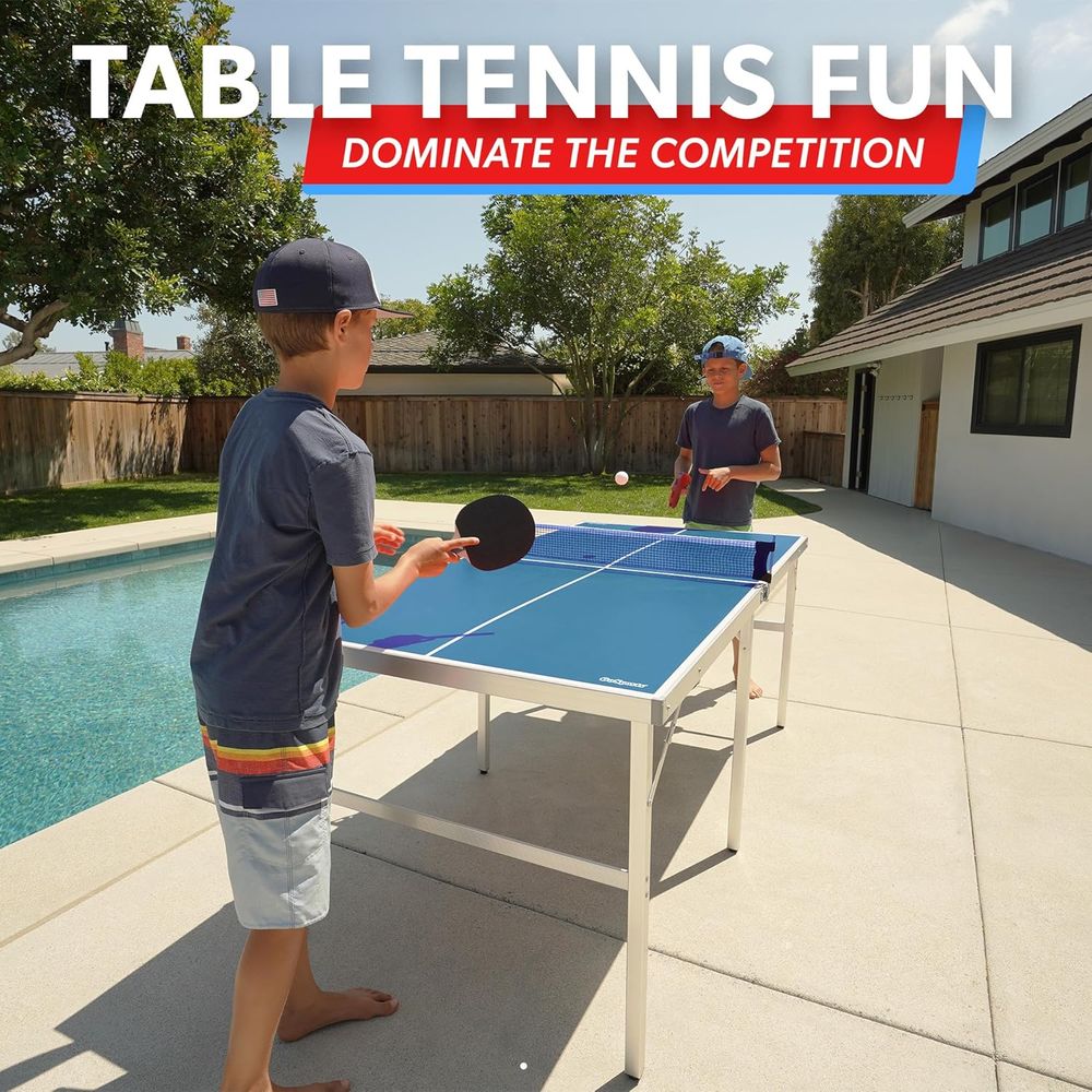 ชุดเกมปิงปองขนาดเล็ก - สีแดงหร - Table Tennis Indoor Or Outdoor บทวิจารณ์และราคา