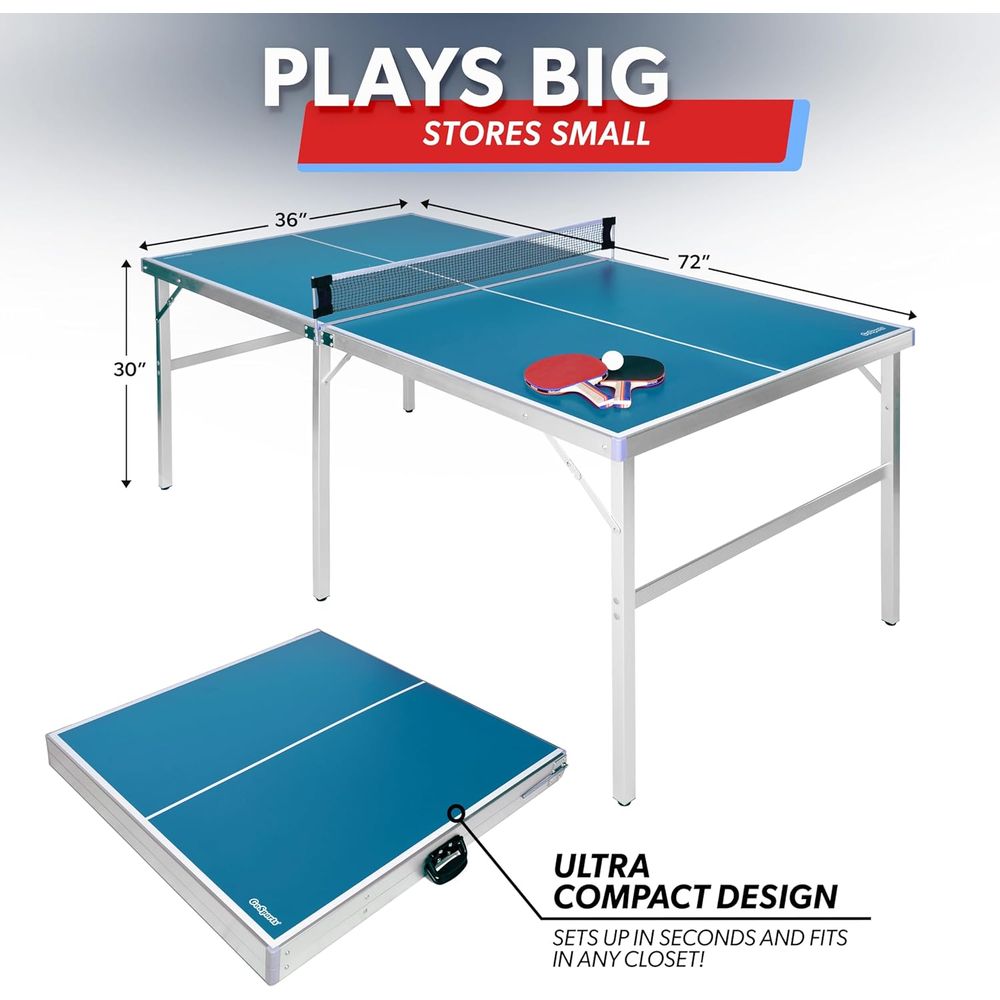 ชุดเกมปิงปองขนาดเล็ก - สีแดงหร - Table Tennis Indoor Or Outdoor บทวิจารณ์และราคา