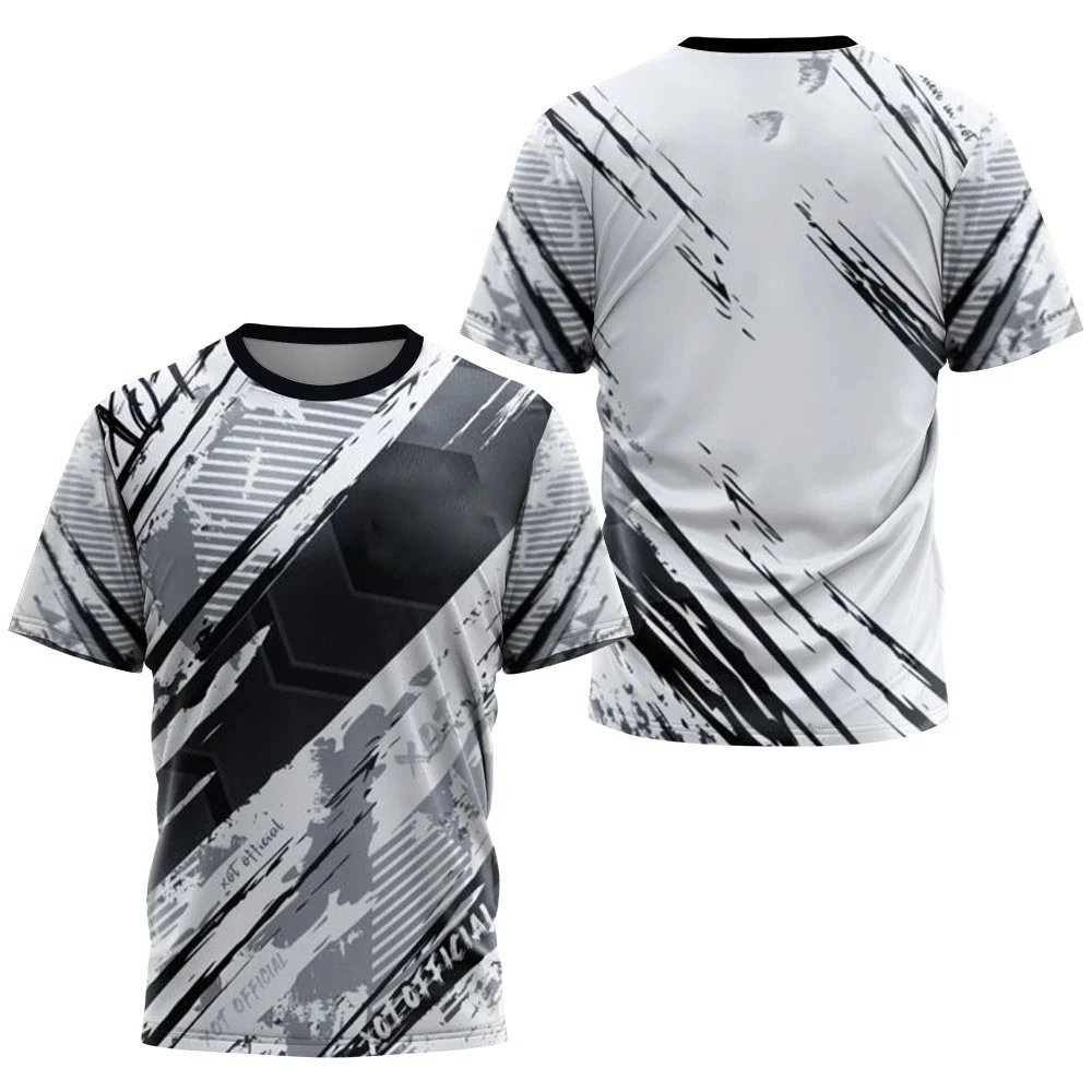 เสื้อยืดพิมพ์ลายไล่ระดับสีแฟชั - Table Tennis Training China บทวิจารณ์และราคา