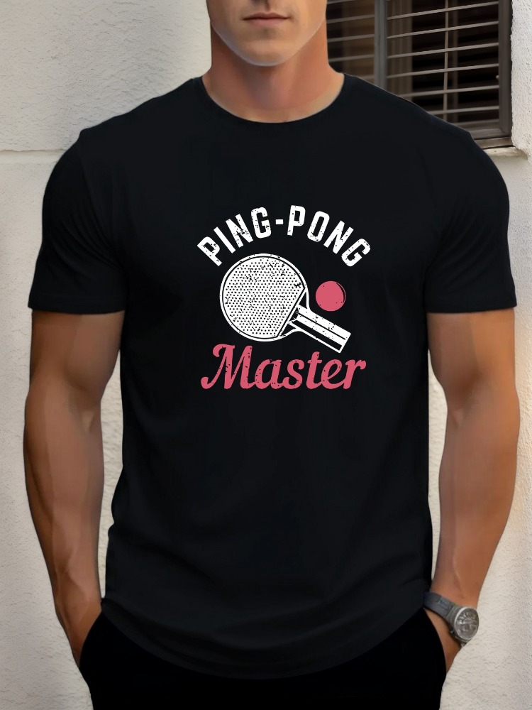เสื้อยืดผู้ชายลายกราฟิกปิงปอง  - Table Tennis Graphics บทวิจารณ์และราคา