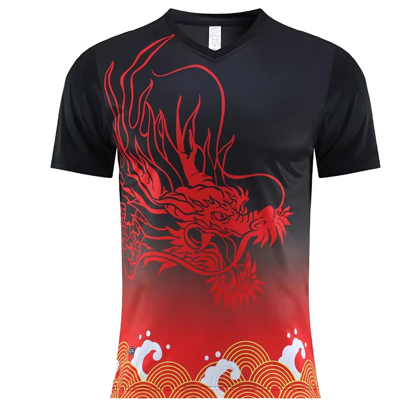 เสื้อยืดเทเบิลเทนนิสแบบแห้งเร็ - Table Tennis Training China บทวิจารณ์และราคา