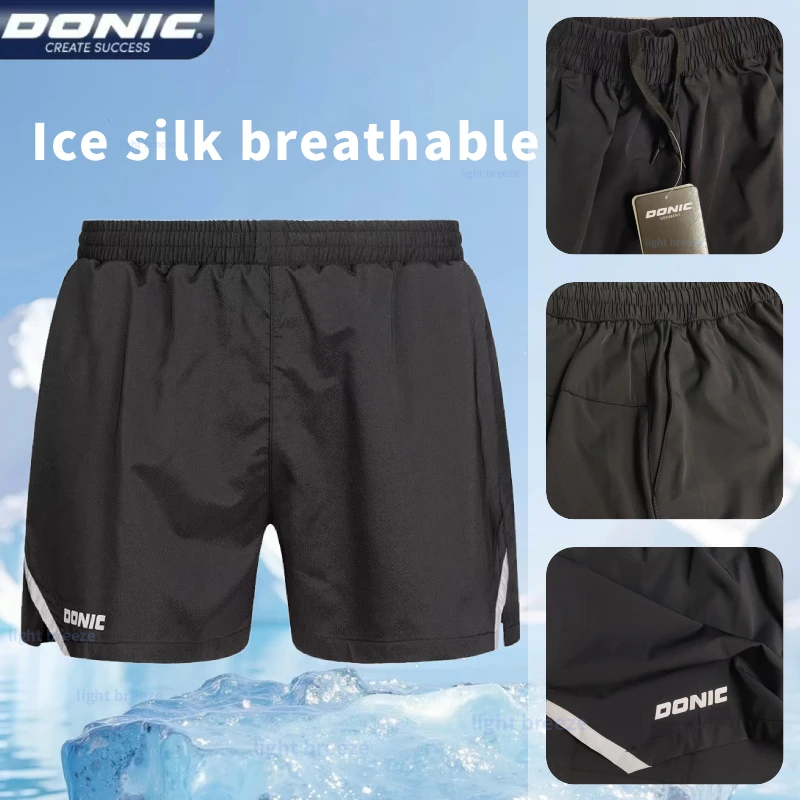Donic กางเกงขาสั้นปิงปองผู้ชาย - Table Tennis Shorts บทวิจารณ์และราคา