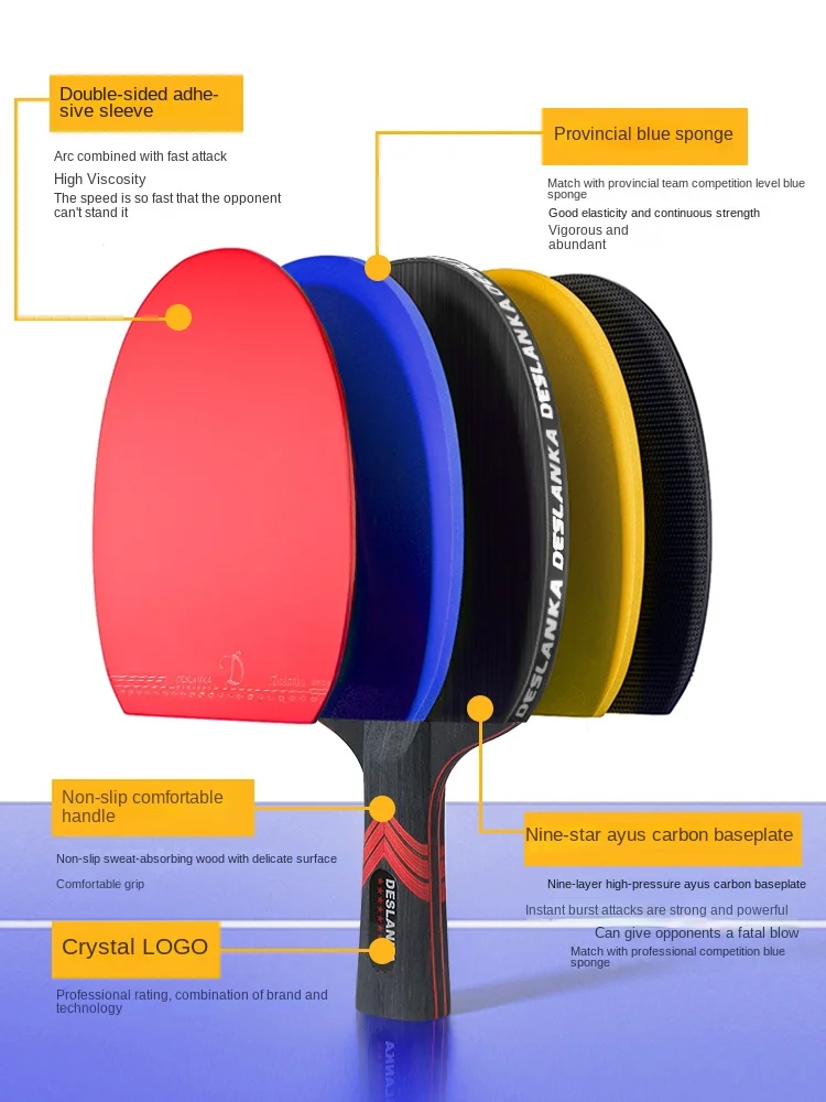 ไม้ตีลายกีฬาปิงปองแบบมืออาชีพไ - Table Tennis Joola บทวิจารณ์และราคา