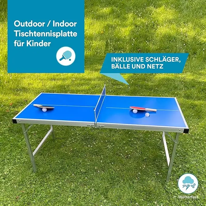 โต๊ะปิงปองเด็กแบบพับได้ ใช้ได้ - Table Tennis Indoor Or Outdoor บทวิจารณ์และราคา